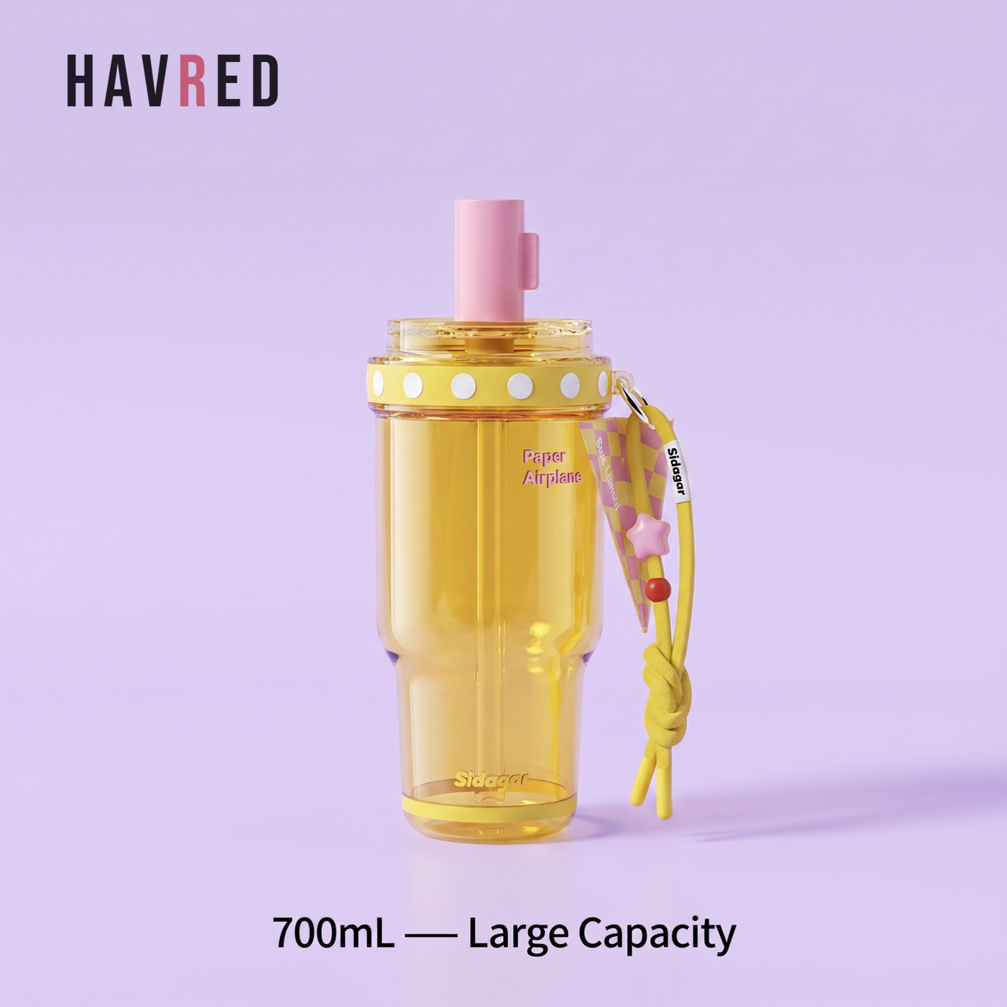 Sidagar Paper Airplane Tumbler 700ml — Large Capacity