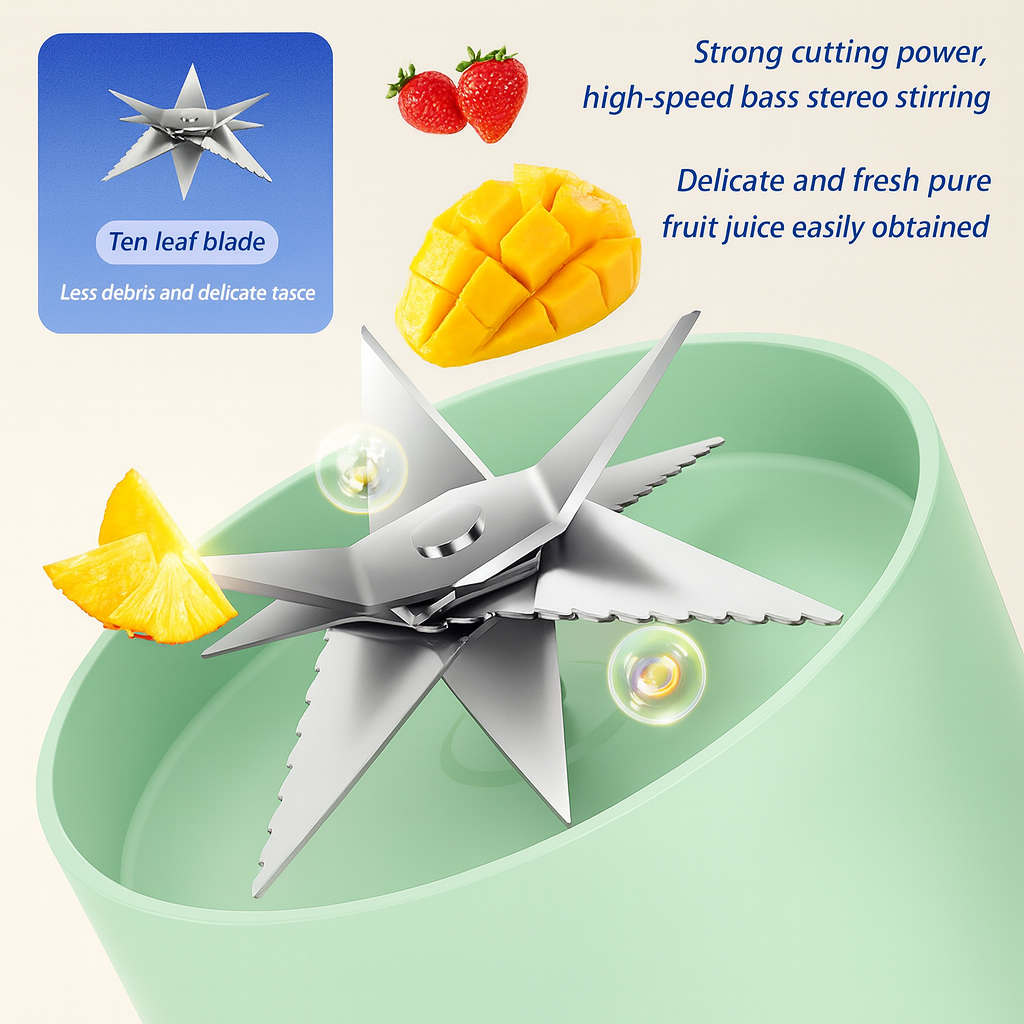 Portable Juicer Cup – Fresh Juice Anytime, Anywhere 🍊