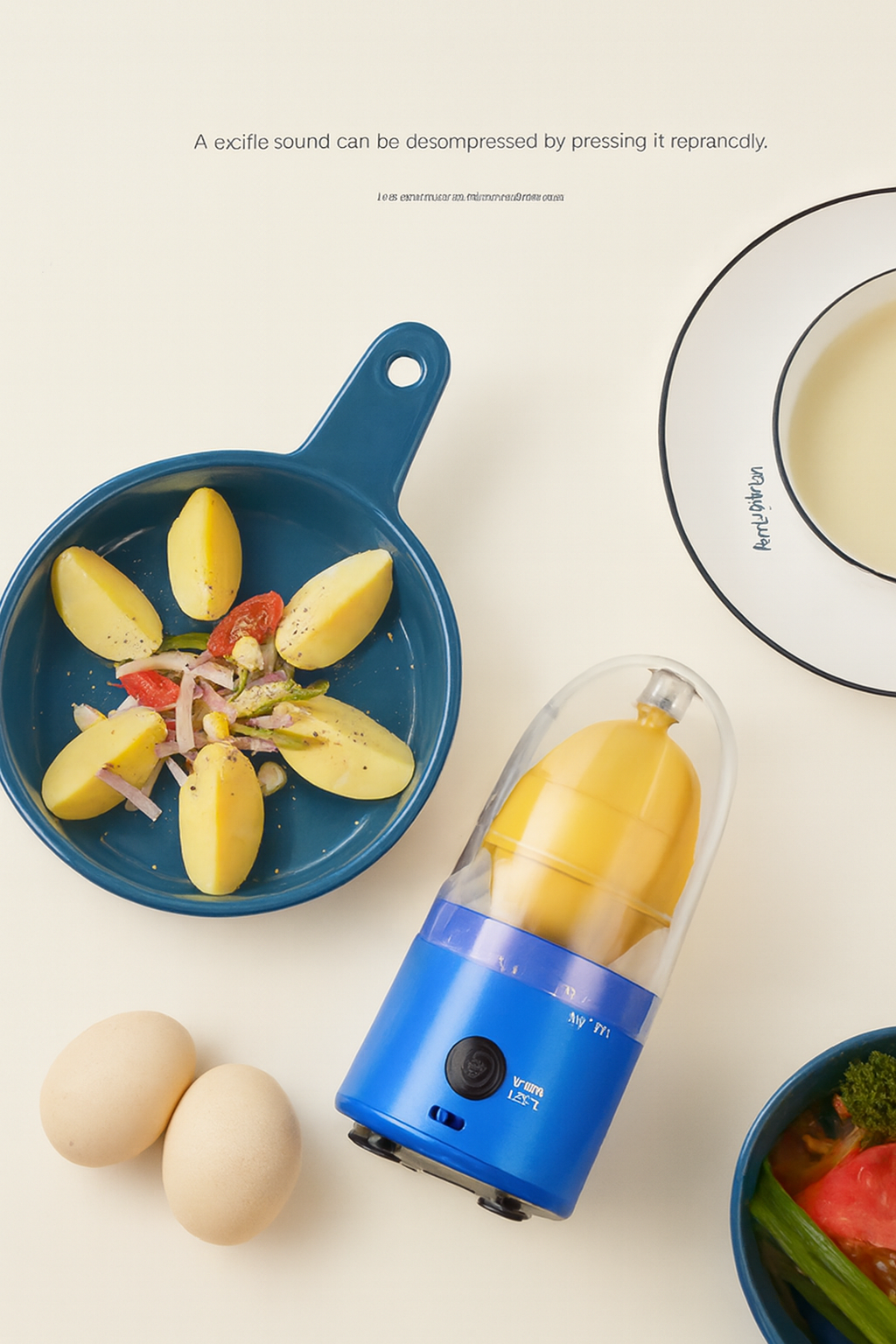 Automatic Electric Egg Mixer – USB Rechargeable Handheld Kitchen Spinner