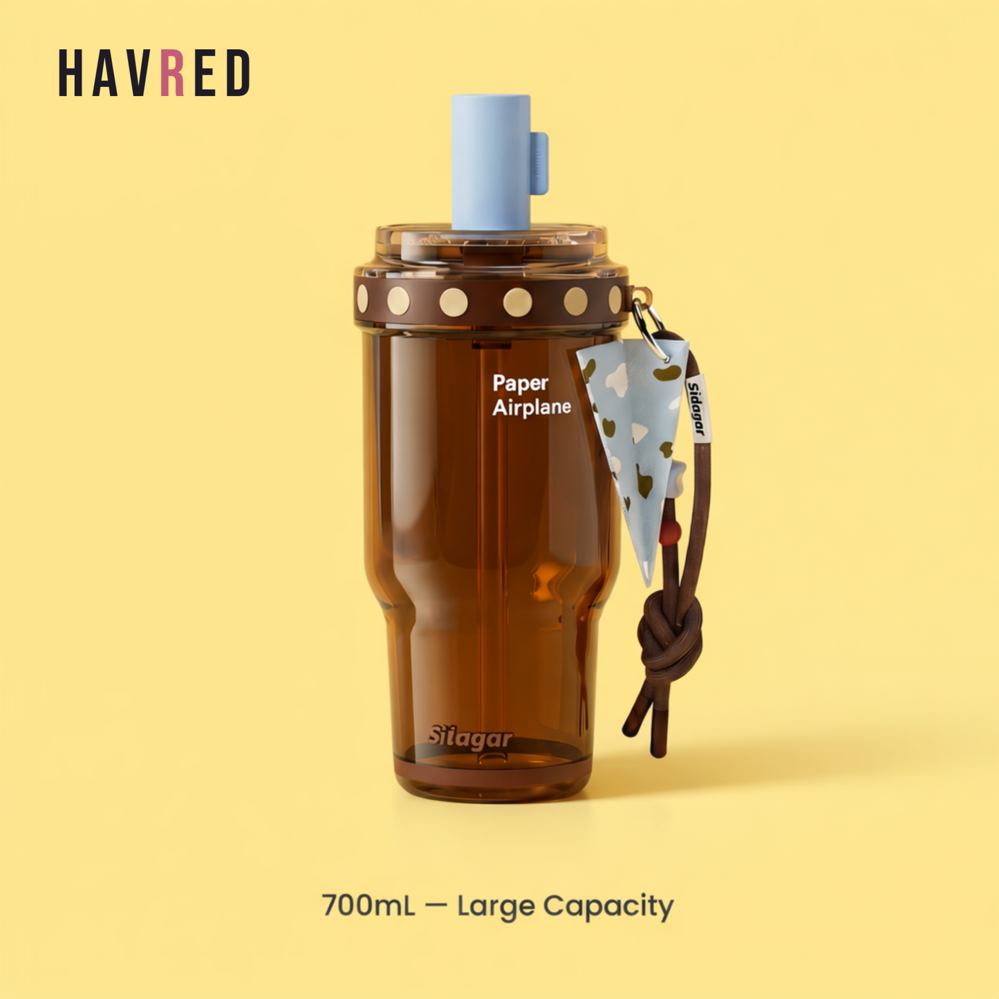 Sidagar Paper Airplane Tumbler 700ml — Large Capacity