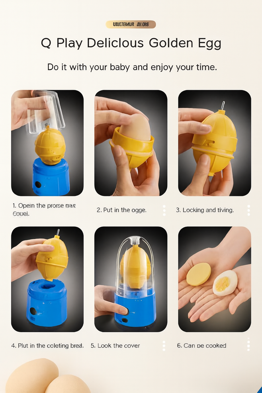 Automatic Electric Egg Mixer – USB Rechargeable Handheld Kitchen Spinner