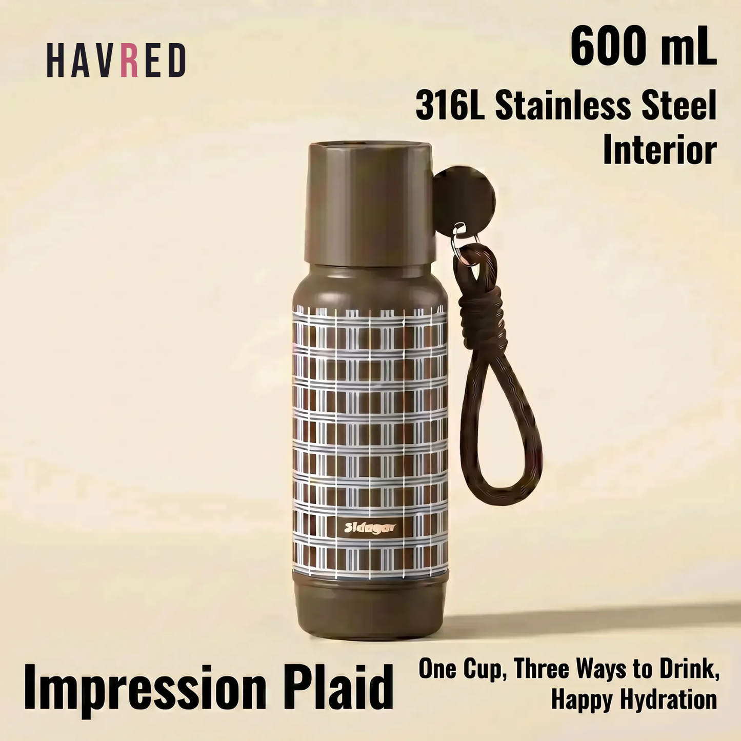 Plaid Mood Collection — Retro Checkered Tumblers & Mugs