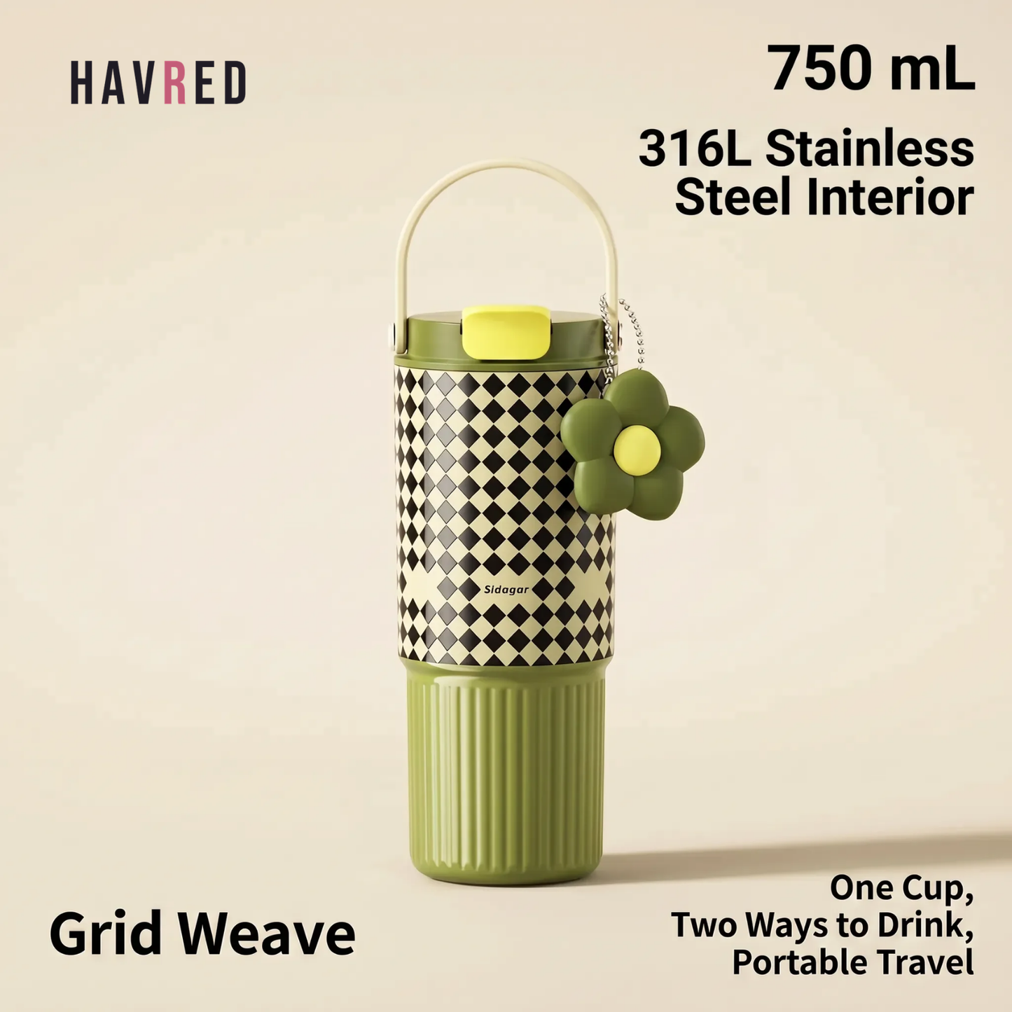 Plaid Mood Collection — Retro Checkered Tumblers & Mugs