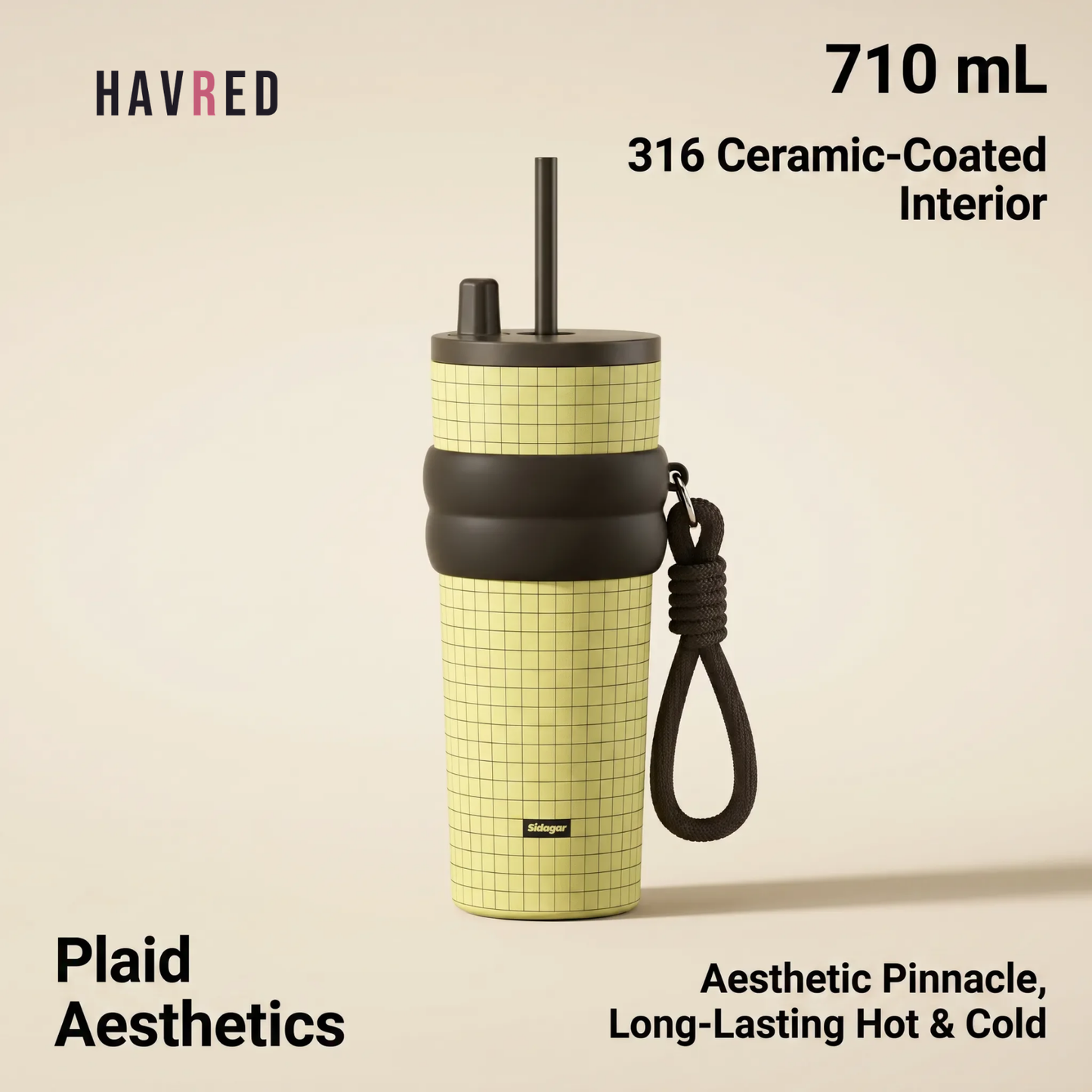Plaid Mood Collection — Retro Checkered Tumblers & Mugs