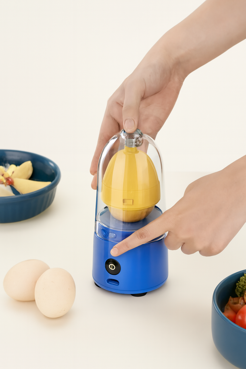 Automatic Electric Egg Mixer – USB Rechargeable Handheld Kitchen Spinner